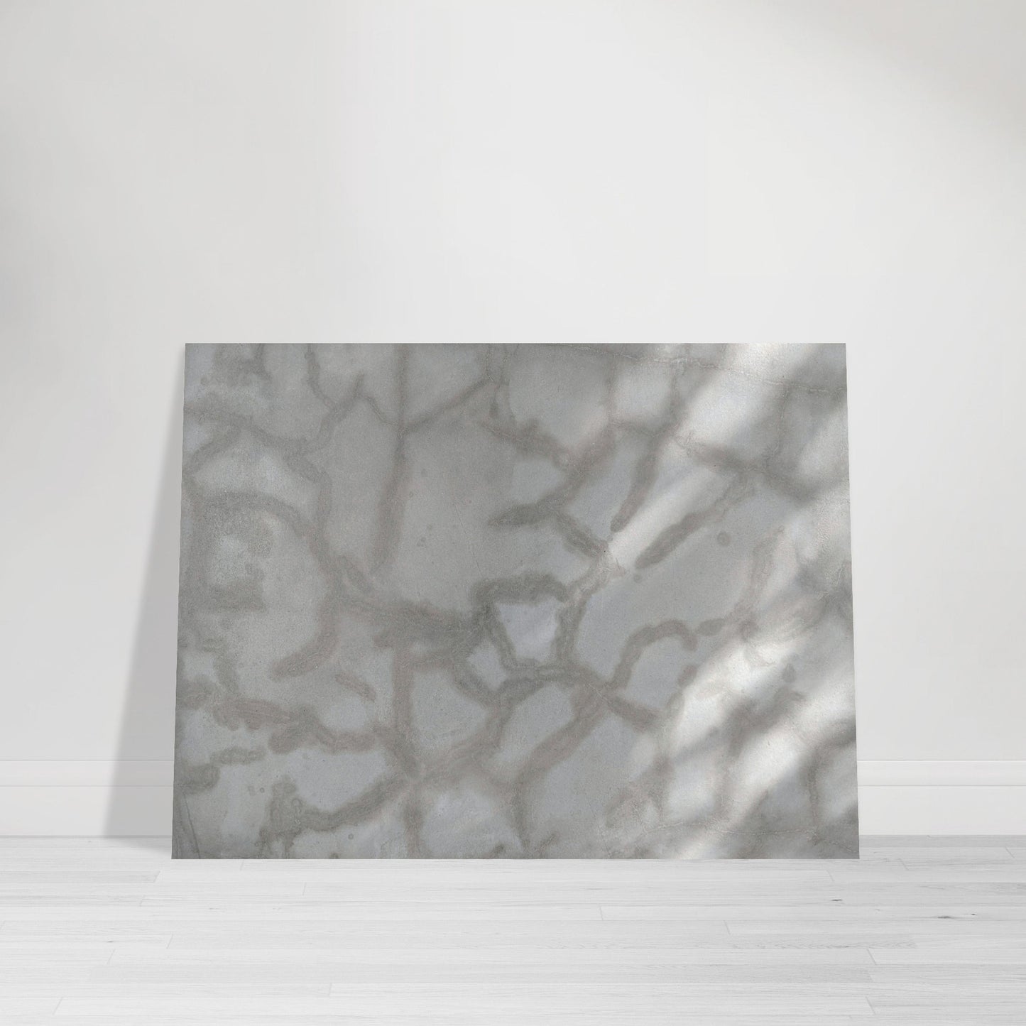 Photographic Print of an Abstract Pattern on the Street with a Play of Light resembling an underwater scene in gray scale by Allison Cartwright Found Art Studio