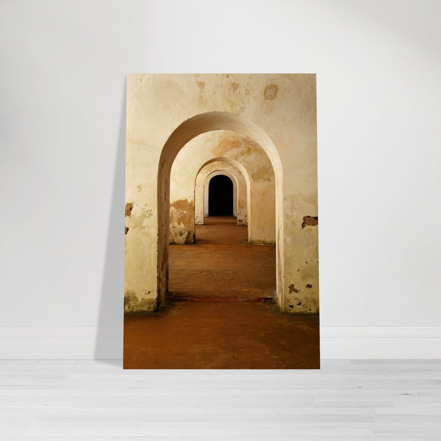 Photographic Print of the interior of El Morro Fort in Old San Juan Puerto Rico by Allison Cartwright Found Art Studio