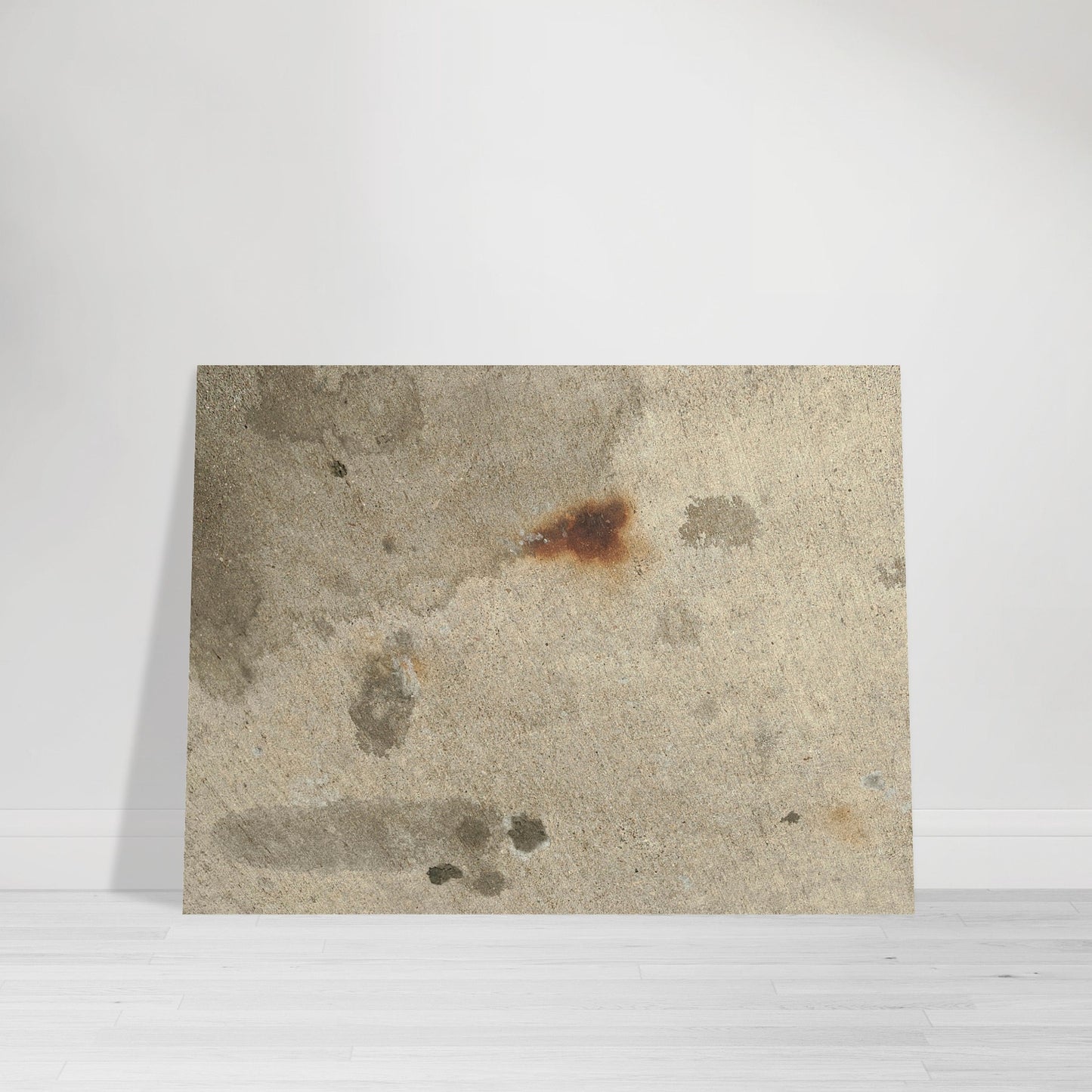 Photographic print featuring an abstract street pattern in tan, gray, and rust by Allison Cartwright, Found Art Studio