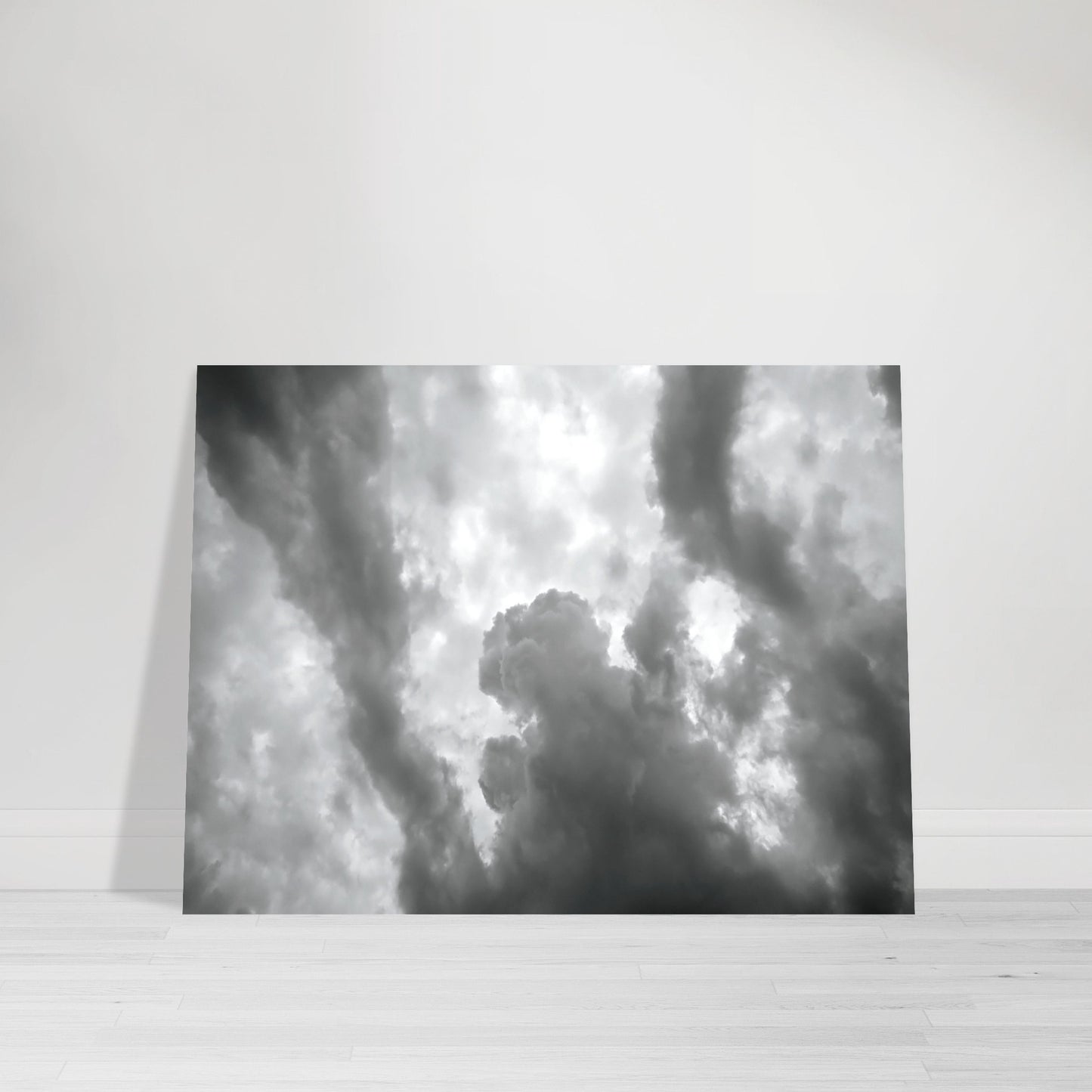 Black and White Photographic print capturing an unusual Cloud formation taken in Marfa Texas by Allison Cartwright , Found Art Studio.