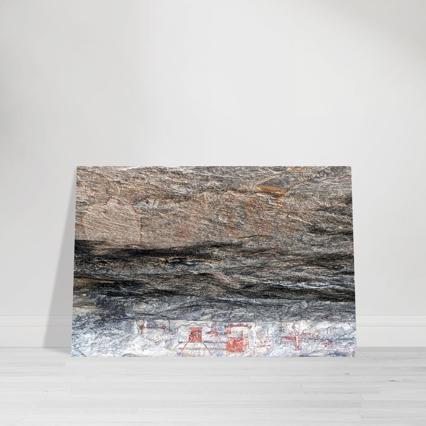 Photographic Print of a Spaceship Petroglyph at Seminole Canyon by Allison Cartwright Found Art Studio